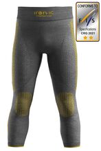 Iron-ic FIS ** lyžařské legíny s certifikací proti prořezu hranami lyží při pádu Barva: Grey, Velikost: L/XL