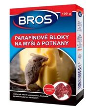 Bros BROS Rodenticid - parafínové bloky na myši a potkany, 100 g