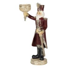 Vánoce - soška Louskáčka s držákem na čajovou svíčku