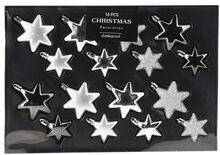 Sada vánočních ozdob hvězda, 16 ks