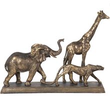 Dekorace Divoká africká zvířata - 44*10*33 cm