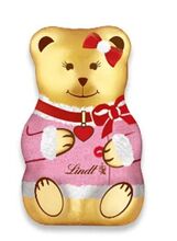 Lindt TEDDY Zlatý Medvídek, kluk & holčička, mléčná čokoláda, 40 g