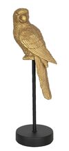 Clayre & Eef Zlatý papoušek dekorace 11x10x36 cm