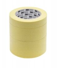 Malířská páska 3M, 3 ks – 19, 38, 50 mm x 50 m, žlutá