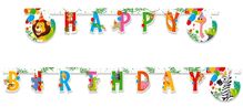 Nápis Happy Birthday ZOO