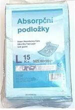Inkontinenční podložky 60x90, Vel.L, 15 ks