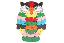 Highlife Vzdělávací dřevěné puzzle - Sova