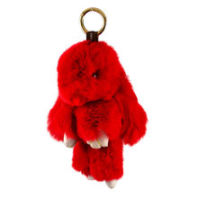 Přívěsek na kabelku - klíčenka králík červený