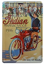 Retro Plechová cedule Indian Motocycle 1916