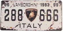 Retro Plechové cedule Lamborghini 1963