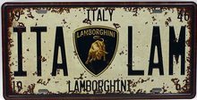 Retro Plechové cedule Italy Lamborghini