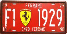 Retro Plechová cedule Ferrari F1