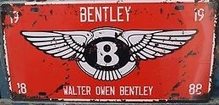 Retro Plechové cedule Walter Owen Bentley