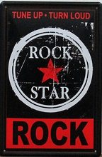 Retro Plechová cedule Rock Star