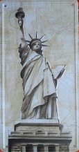 Retro Plechová cedule Statue of Liberty