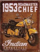 Retro Plechová cedule Indian Motocycle 1953