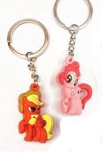 Přívěsek na klíče Pony I LOVE YOU 3D růžový / oranžový