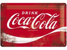Nostalgic Art Plechová cedule – Coca Cola Červené Logo