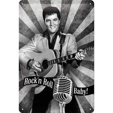 Nostalgic Art Plechová cedule – Elvis Presley Rock'n'Roll Baby!