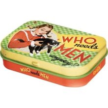 Nostalgic Art Retro mint box Who Needs Men?