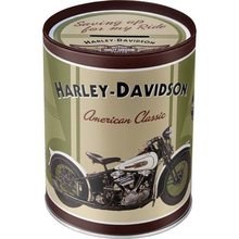 Harley Davidson Plechová kasička - Harley Davidson Knucklehead
