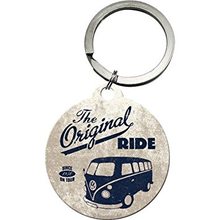 Nostalgic Art Retro klíčenka kulatá-VW-The Original Ride-White