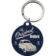 Nostalgic Art Retro klíčenka kulatá-VW-The Original Ride-Blue