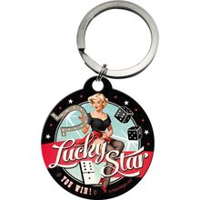 Nostalgic Art Retro klíčenka kulatá-Lucky Star