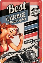 Nostalgic Art Plechová cedule-Best Garage for Motorcycles