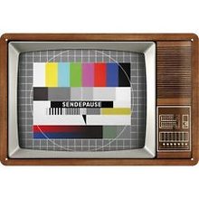 Nostalgic Art Plechová cedule-Retro TV