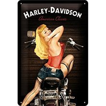 Nostalgic Art Plechová cedule-Harley Davidson-Biker Babe