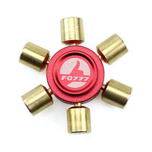 Kovový Fidget Spinner FQ777 červený se zlatým