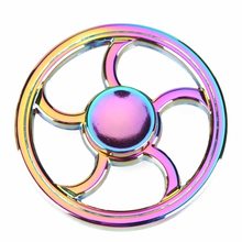 Kovový Fidget Spinner Fire Wheel Rainbow