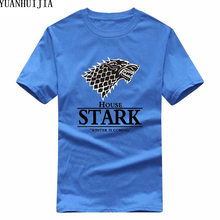 Pánské triko Game of Thrones Stark modré
