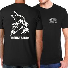 Game of Thrones Pánské tričko Hra o Trůny House Stark Černá
