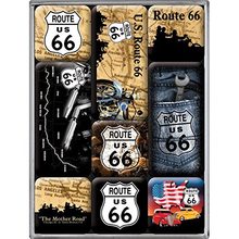 Nostalgic Art Sada magnetů - Route 66