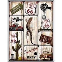 Nostalgic Art Sada magnetů - Highway 66 Survivor set