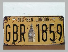 Retro Plechová cedule Big Ben London