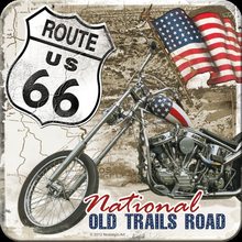 Nostalgic Art Podtácek Route 66 National Old trails road