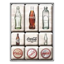 Nostalgic Art Sada magnetů Coca Cola Bottle Timeline