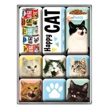 Nostalgic Art Sada magnetů Animal Club Happy Cats