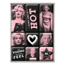 Nostalgic Art Sada magnetů Marilyn (Some Like It Hot Roll Retro Se