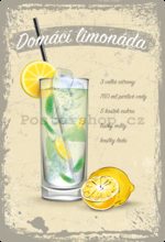 Nostalgic Art Plechová cedule: Domácí limonáda - 20x30 cm