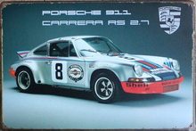 Retro Plechová cedule Porsche 911