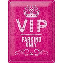 Nostalgic Art Plechová cedule - VIP Pink Parking
