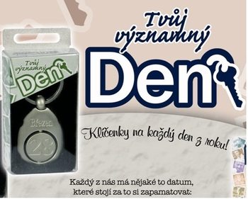 Klíčenky s datumem LEDEN:
