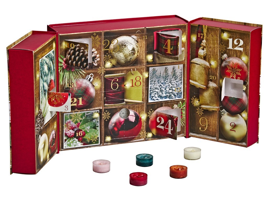 Yankee candle Adventní kalendář kniha votiv 12ks,čaj.sv.12ks Highlife.cz
