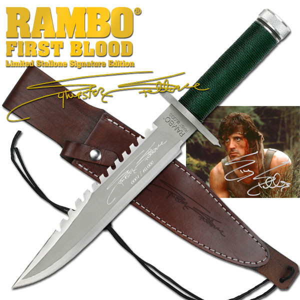 Rambo Nůž Rambo I Signatnure Stalone