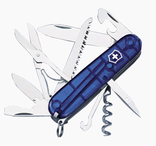 Victorinox Kapesní nůž Victorinox Huntsman transparent blue 1.3713.T2