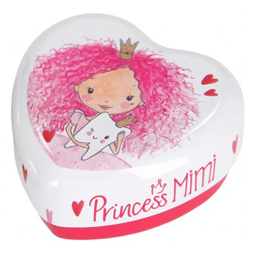 Princess Mimi Šperkovnice Princess Mimi ASST Bílá s princeznou, plechová